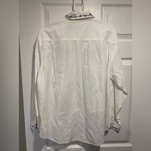 Vintage Northern Reflections Embroidered Cat Button-Down Shirt L - Picture 7 of 7